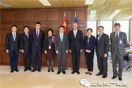 2018年6月，时任上海市副市长陈群首次率团访问WIPO日内瓦总部。.jpg